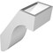 Ekena Millwork 5-in. W x 8-in. D x 12-in. H Del Monte Architectural Grade PVC Knee Brace BRCP05X08X12DEL - alternate 2